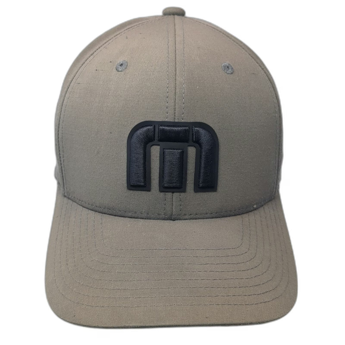 TravisMathew Snapback Hat Brown One Size Flexfit 110 Embossed Logo Golf Sport