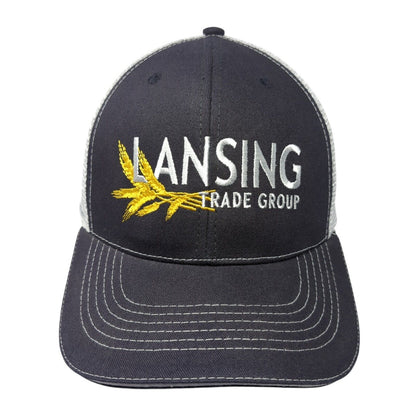 Lansing Trade Group Idaho Strapback Trucker Hat Black One Size Mesh Back