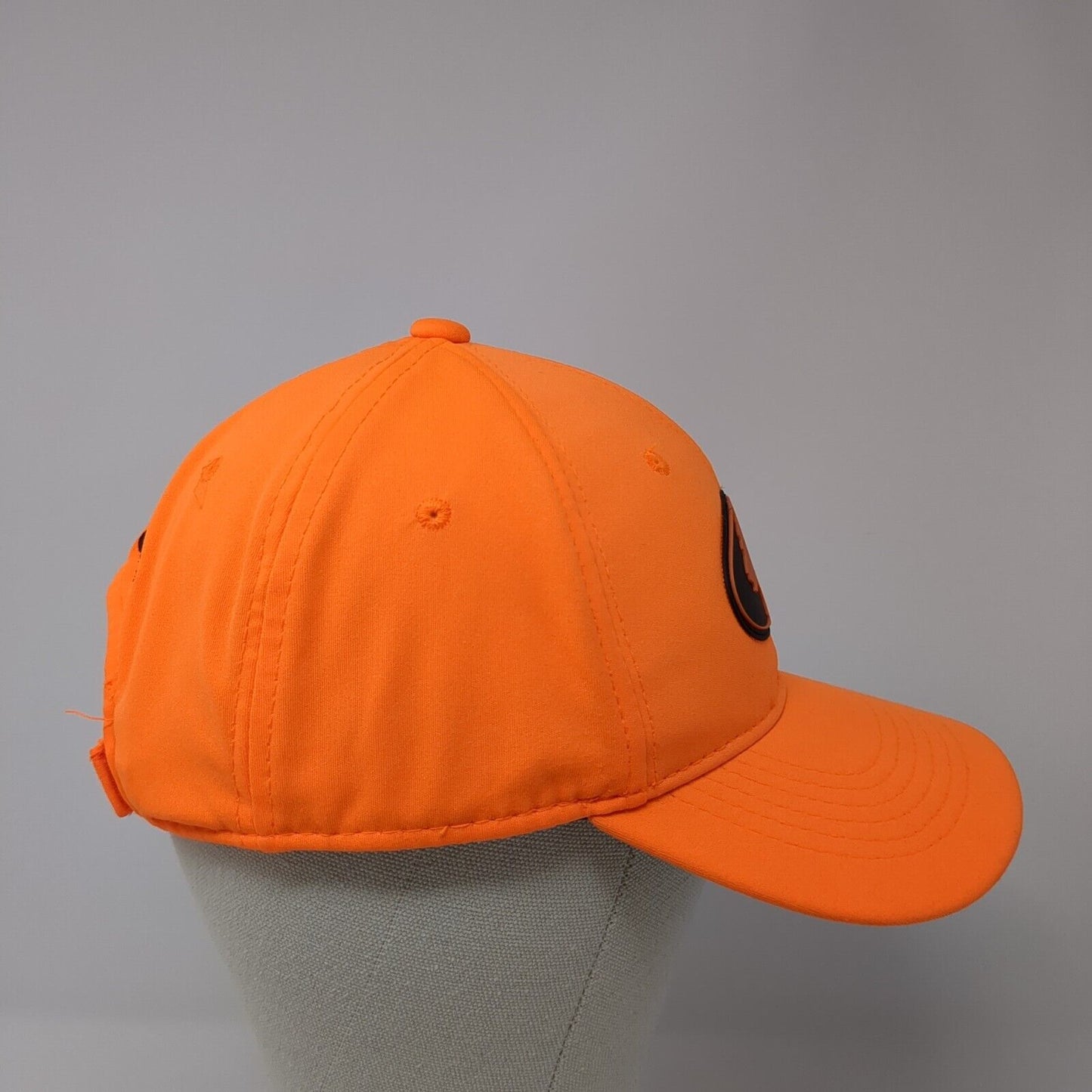 Mossy Oak Patch Strapback Hat Orange One Size Adjustable Solid 6 Panel