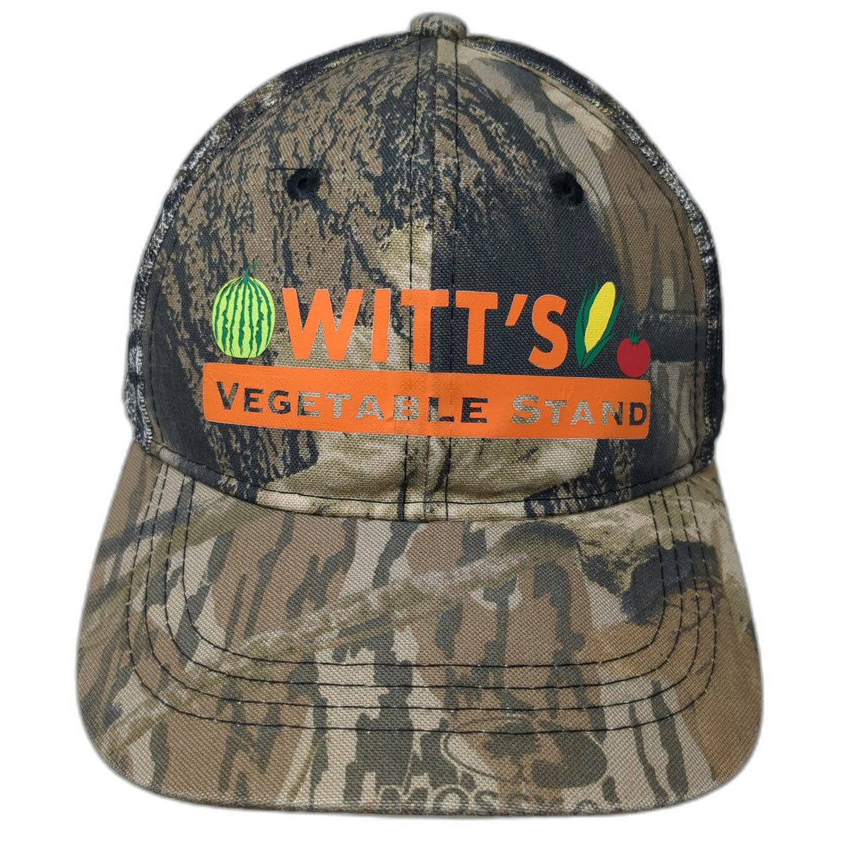 Outdoor Cap Witt's Vegetable Stand Hat Brown Camo Baseball Cap One Size Mesh