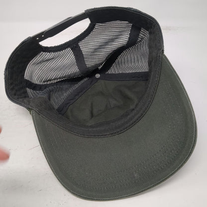 Green Trucker Hat One Size Mesh Back Rope Tree Patch Logo Snapback Outdoor Cap