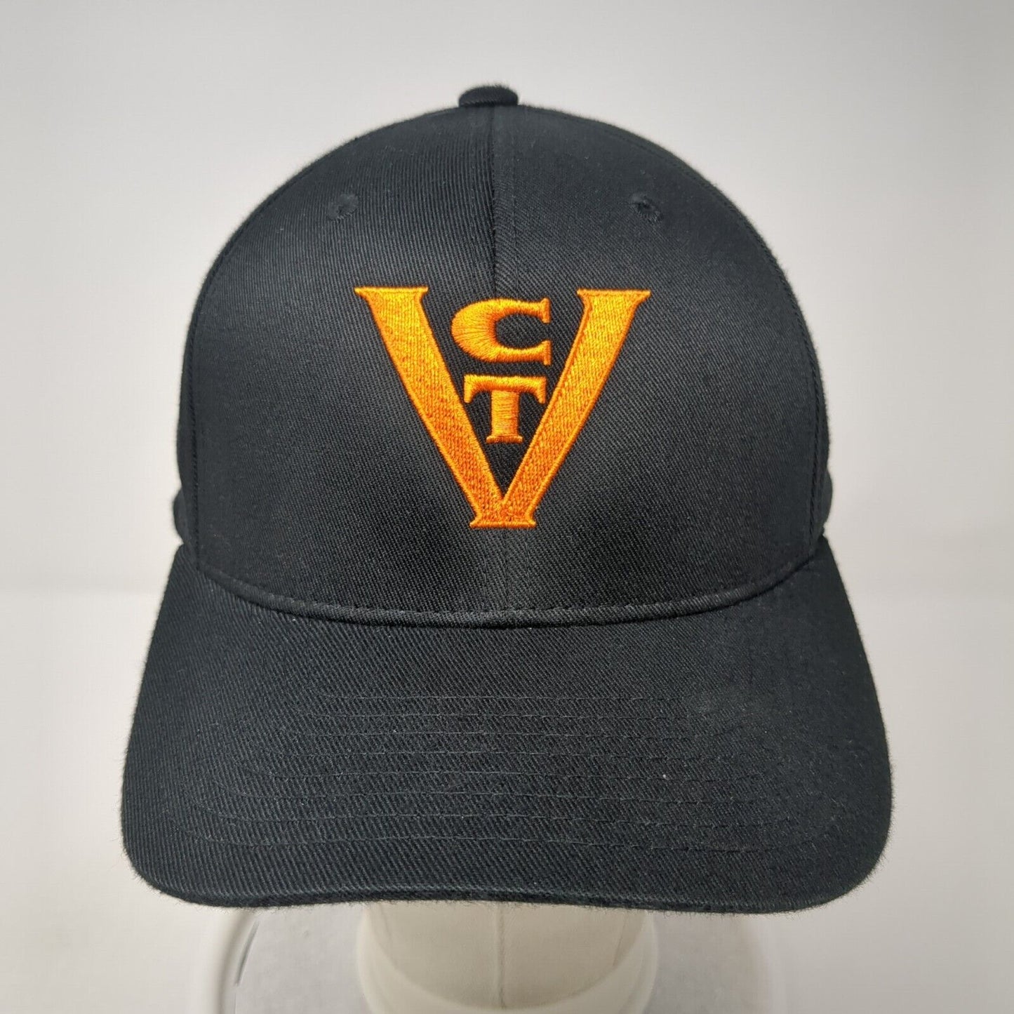 CTV Fitted Hat Black L/XL Embroidered Flexfit Vented Holes Port Authority