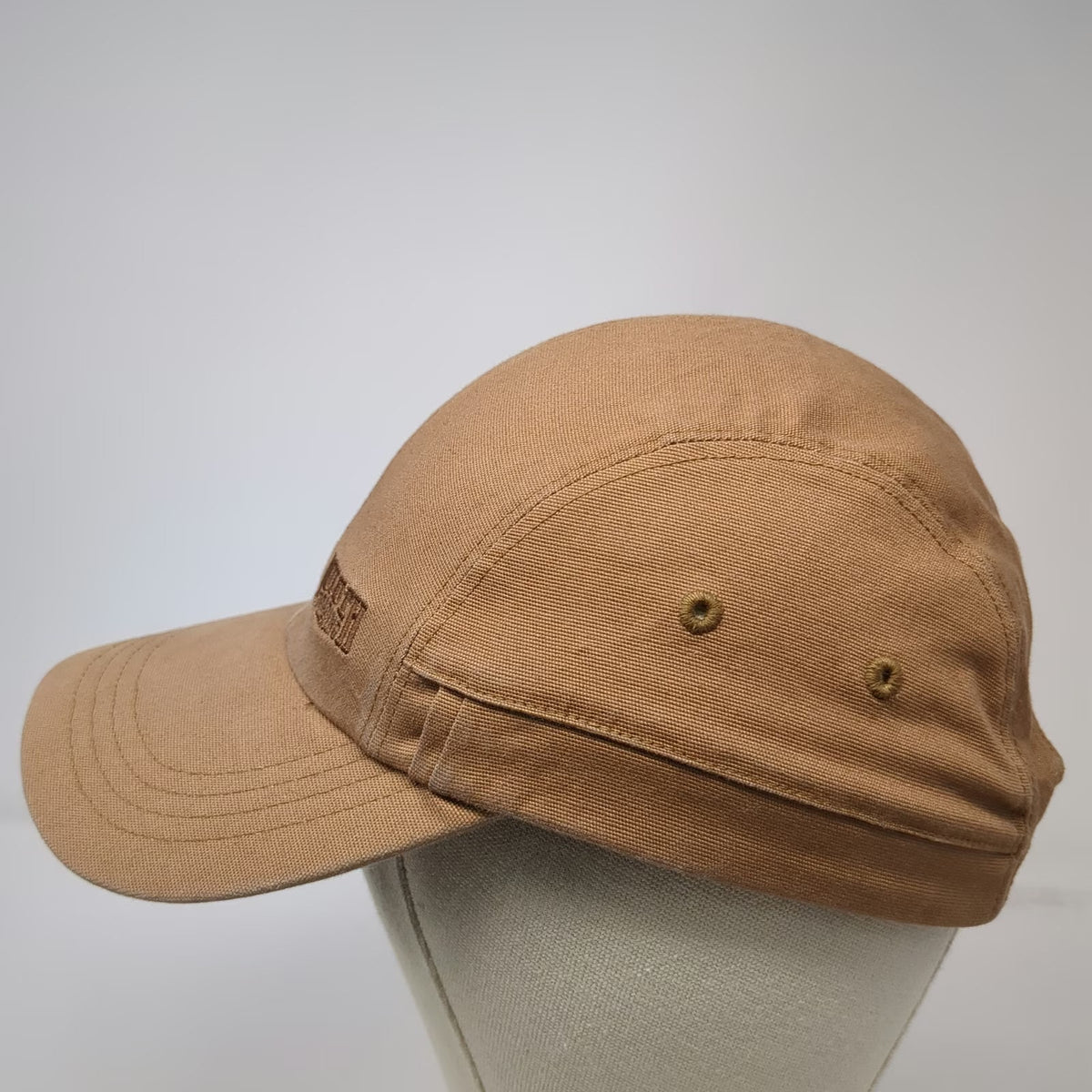 Duluth Trading Co Baseball Cap Brown L Cotton Stretch Slideback 5 Panel Hat