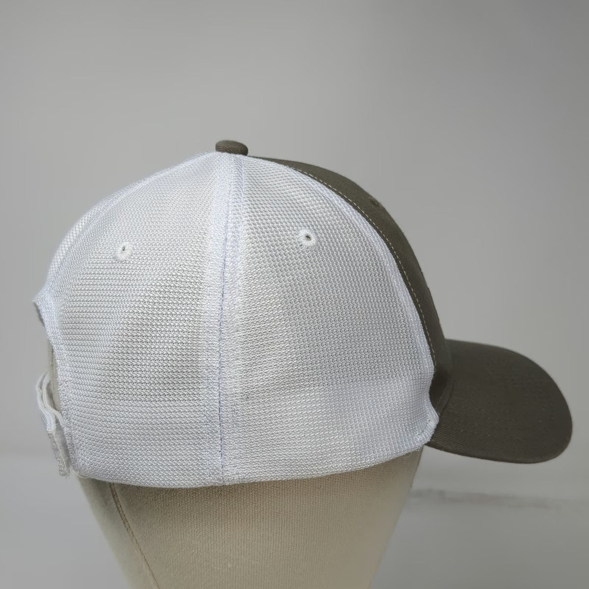 Fahrenheit Baseball Cap Brown White One Size Mesh Strapback Machine Shop Hat