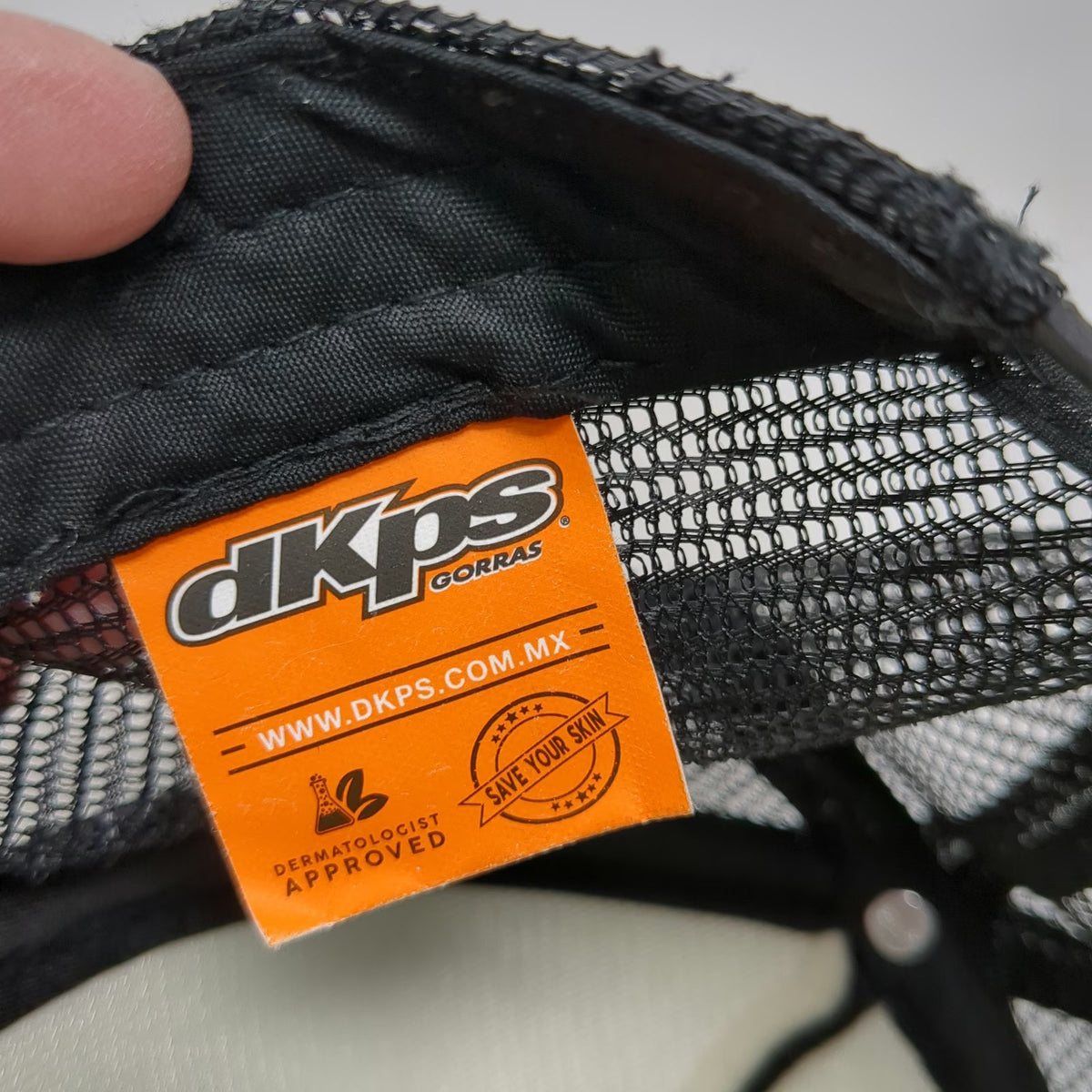 dkps Trucker Hat Black One Size Mesh Snapback Foam Fish School Graphic Polyester