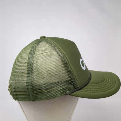 CORE Snapback Trucker Hat Green One Size Adjustable Mesh Back Rope Polyester