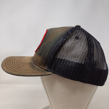 Salmon River Brewery Snapback Trucker Hat Black OSFM Mesh Back Otto