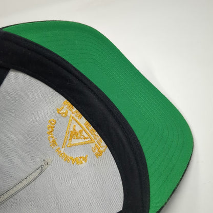 Yupoong 5 Panel Black One Size Hat Gracie Humaita New Jersey Snapback Flat Brim