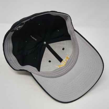 Richardson Pro 185 Fitted Baseball Cap Black XL Lightweight Embroidered 6 Panel
