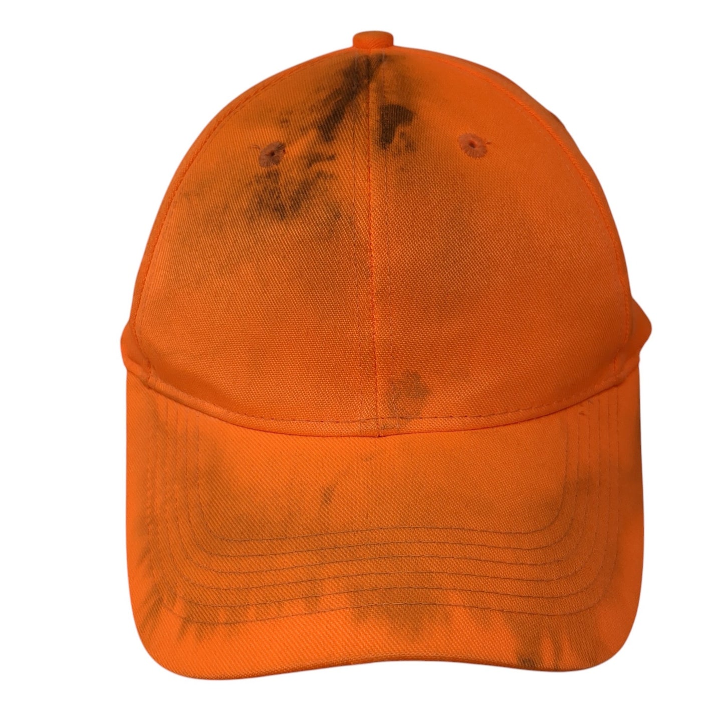 Signatures Snapback Hat Orange One Size Adjustable Lightweight Blank