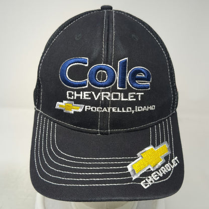 360 Apparel Cole Chevrolet Pocatello Idaho Black One Size Baseball Cap Hat Mesh