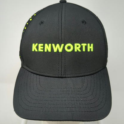 BDA Kenworth Snapback Hat Black One Size Green Perforated Mesh Truck Logo PACCAR