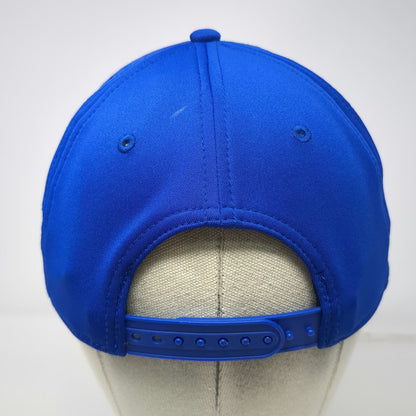 Texas Rangers MLB OC Sports Snapback Hat Blue One Size Laser Cut Vents Logo
