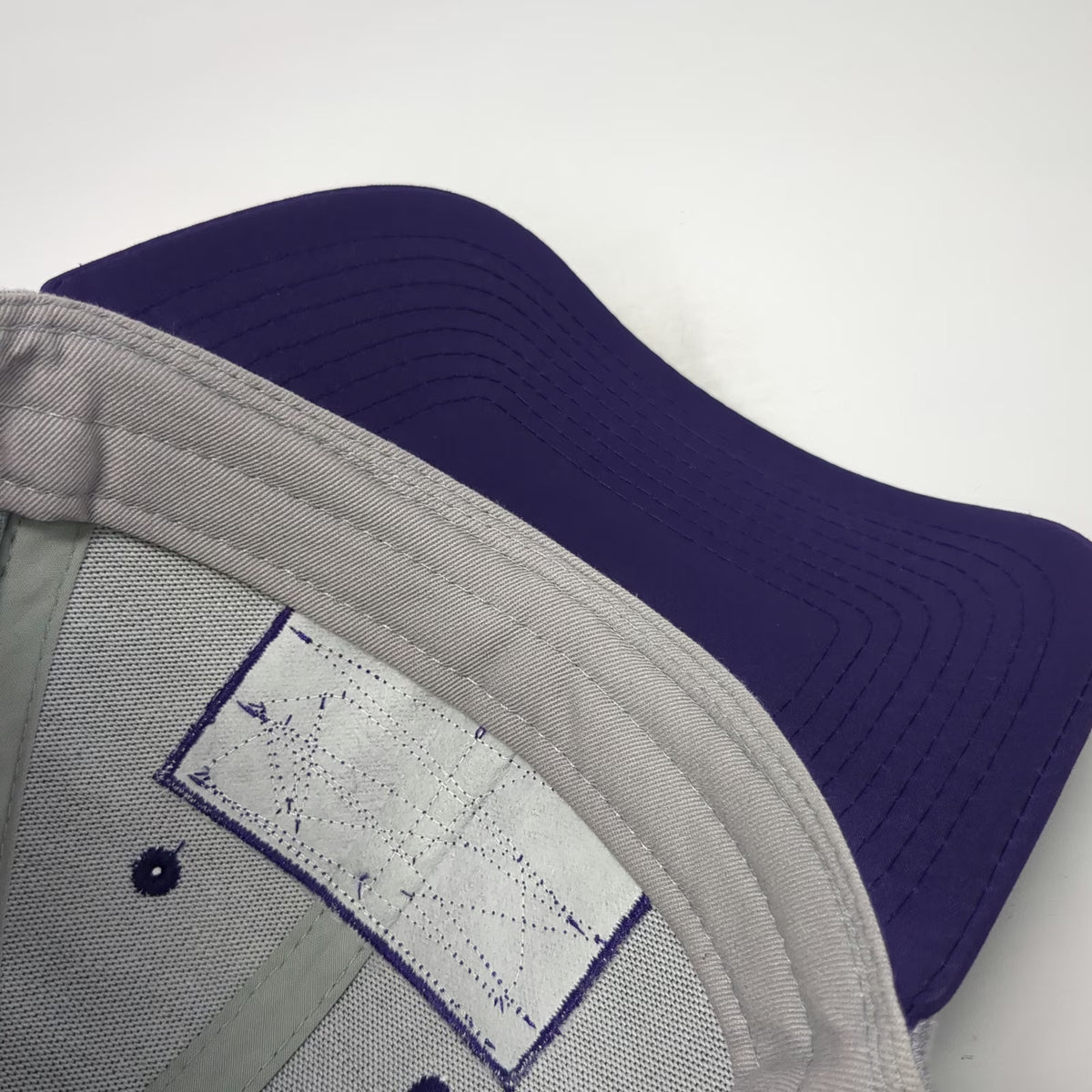 The Game Snapback Gray Purple One Size Family Foundation Tank Logo Patch Hat