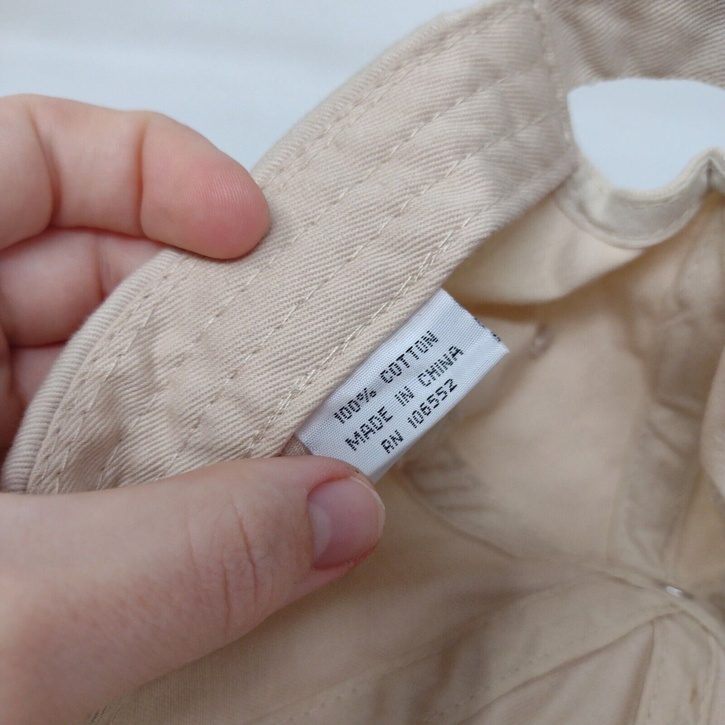 NASA Slideback Hat Tan One Size Adjustable Embroidered Prairie Mountain Cotton