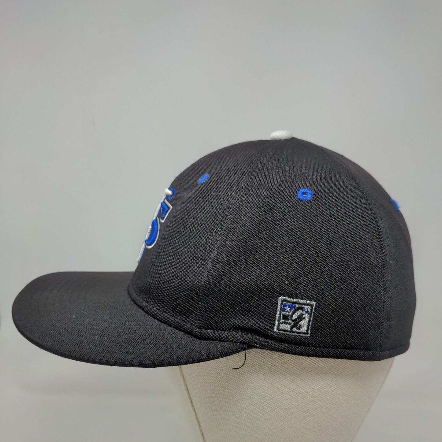 The Game Pro Men's Fitted Hat Black Small Embroidered SJ Knights Logo