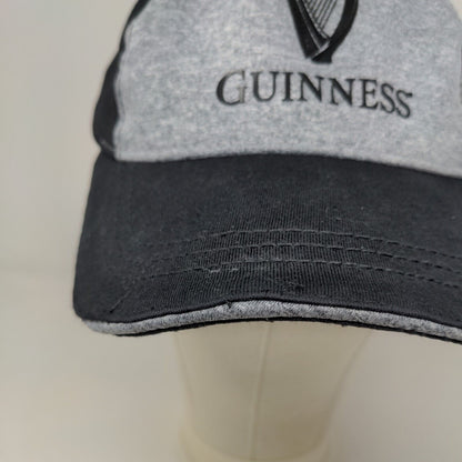 Guinness Men's Slideback Hat Black Gray Adjustable Official Logo