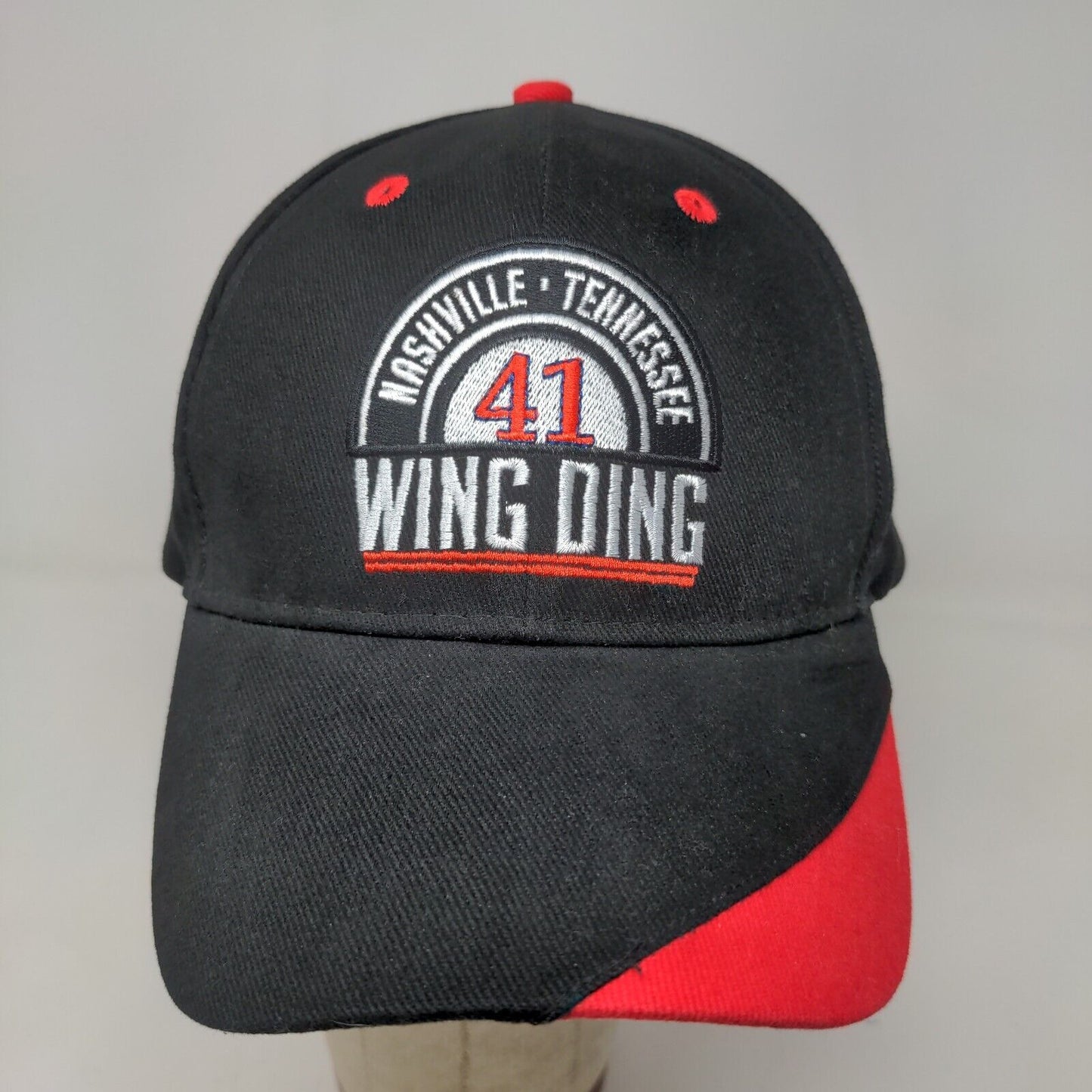 Unbranded Men's Strapback Hat Black OSFM Embroidered Nashville Wing Ding Logo