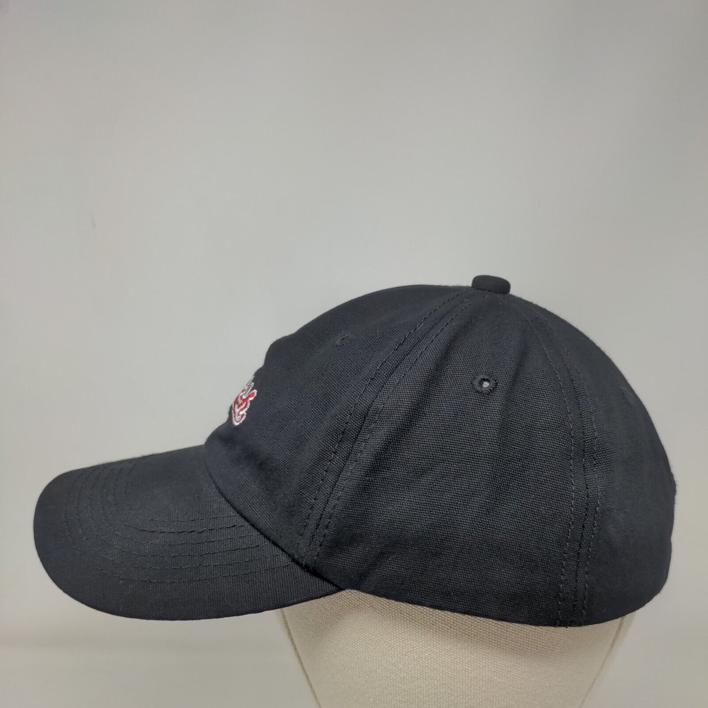 Crush Slideback Hat Black One Size Embroidered Solid Adjustable