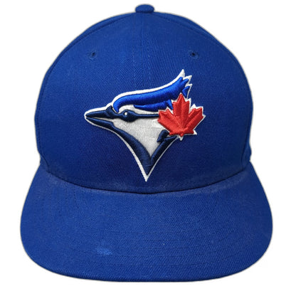 Toronto Blue Jays MLB New Era Snapback Hat Blue OSFM Flat Brim Gray Undervisor