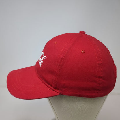 Quake City Caps Baseball Cap Red One Size Coca-Cola Logo Slideback Cotton Hat