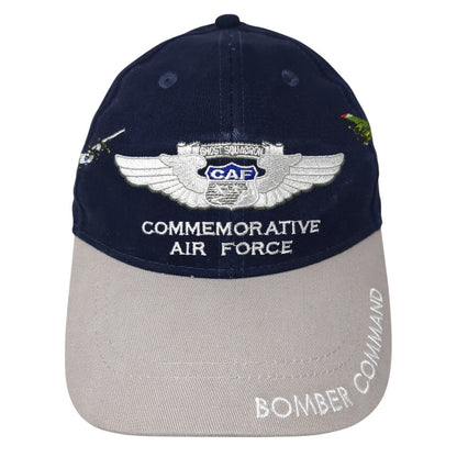 Commemorative Air Force Strapback Hat Blue One Size Keep 'Em Flying