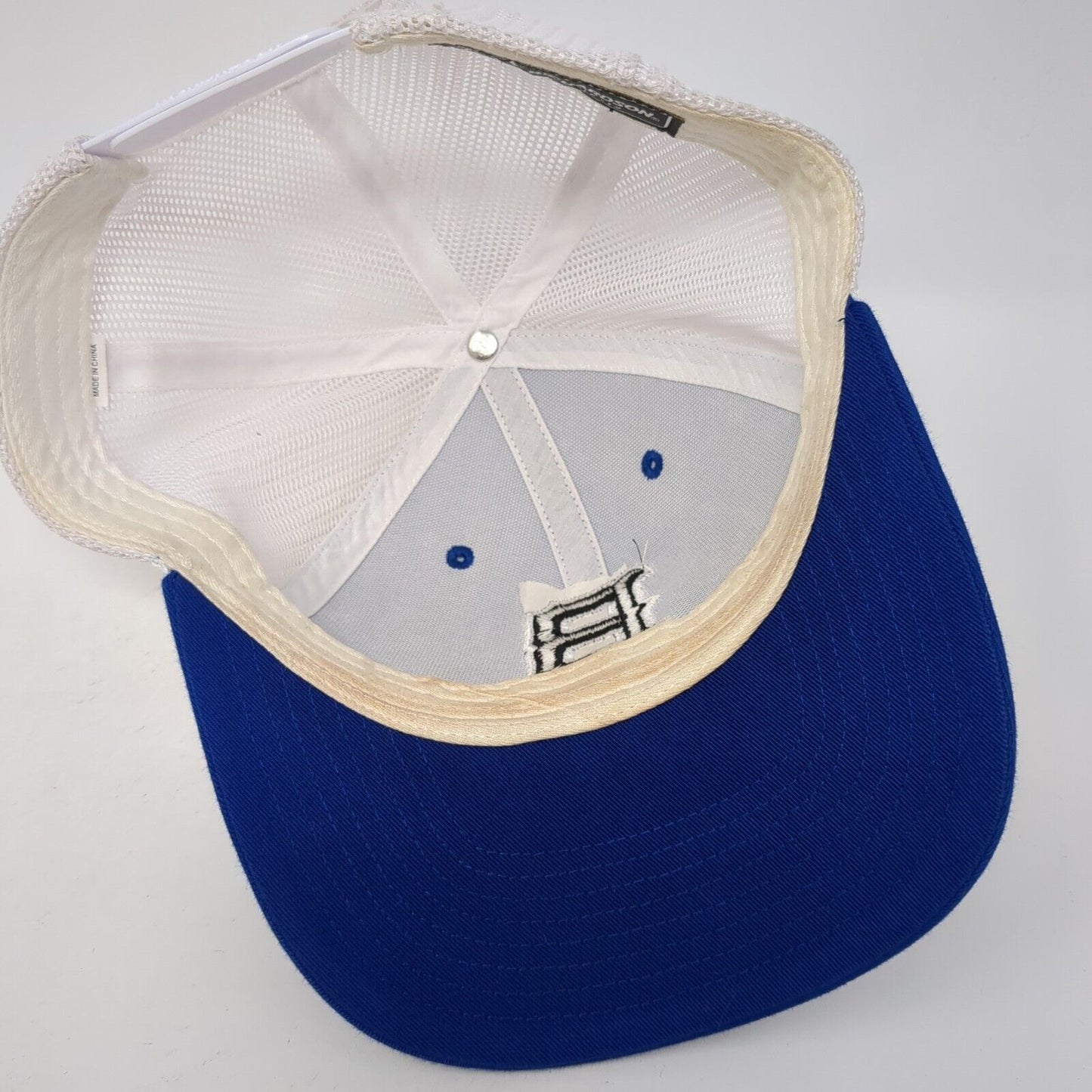 Letter B Snapback Mesh Back Trucker Hat Blue One Size Richardson 6 Panel