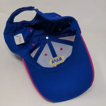 NAPA Racing Ron Capps #28 Martin Truex #56 Blue Pink Strapback Hat Breast Cancer