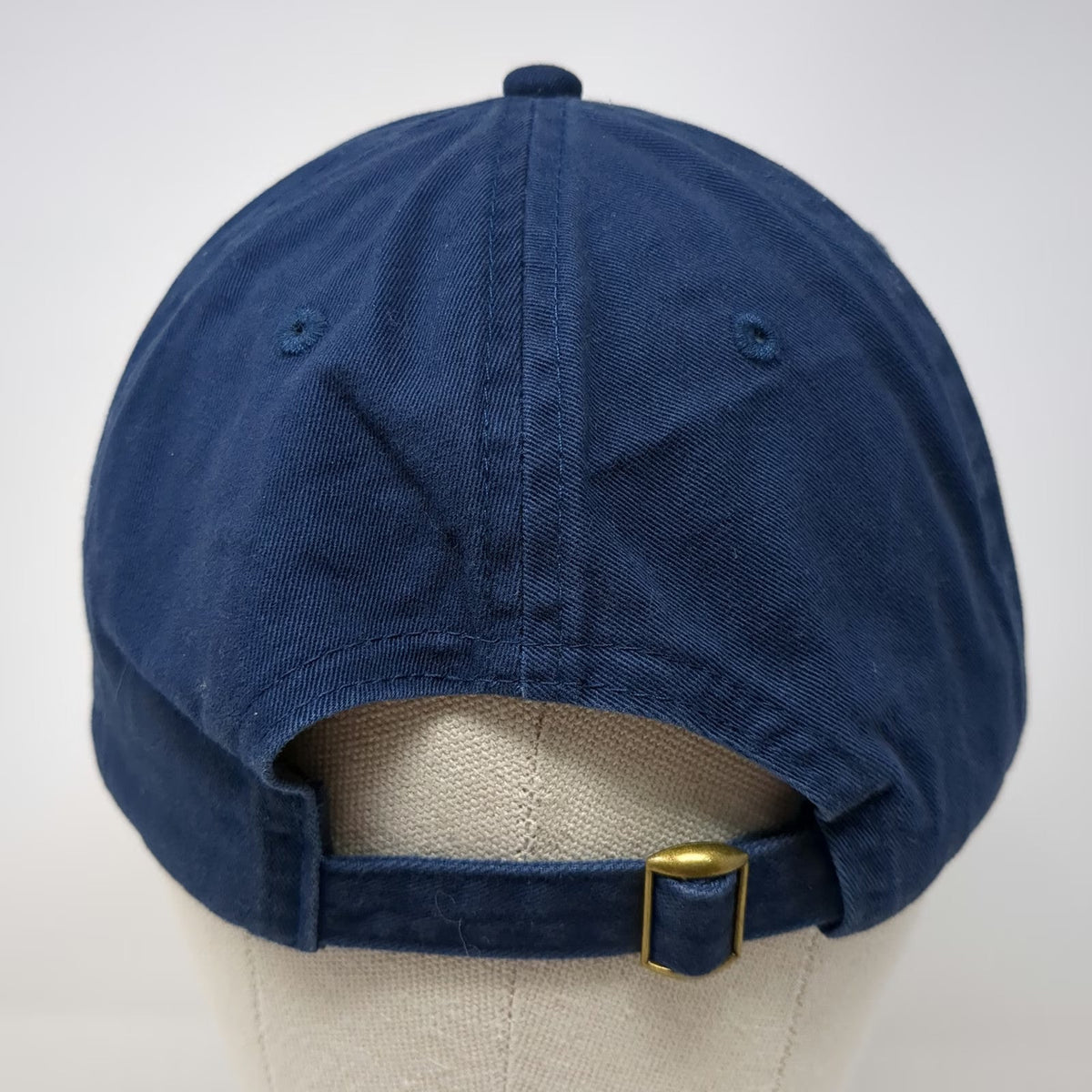 George Baseball Cap Blue One Size Adjustable Slideback Cotton Solid Plain hat