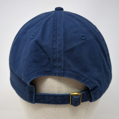 George Baseball Cap Blue One Size Adjustable Slideback Cotton Solid Plain hat