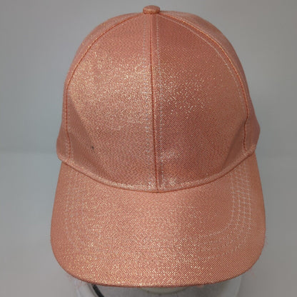 Unbranded Snapback Hat Pink One Size Adjustable Metallic Shiny 6 Panel
