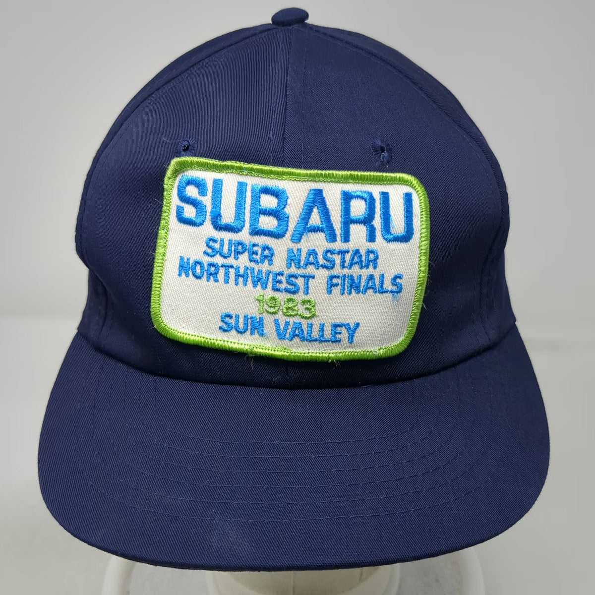 Dorfman Pacific Blue Snapback Subaru Super Nastar 1983 Sun Valley Hat Vintage