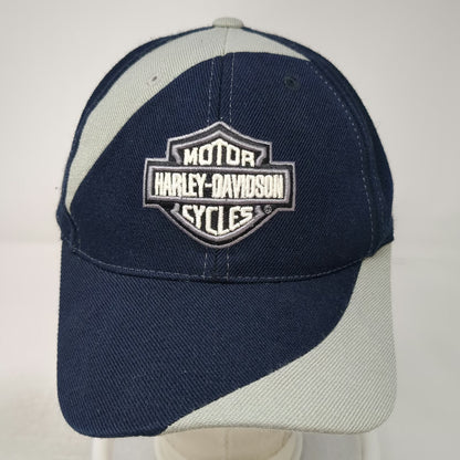 Harley-Davidson Baseball Cap Blue One Size Strapback Logo Shield Embroidered Hat