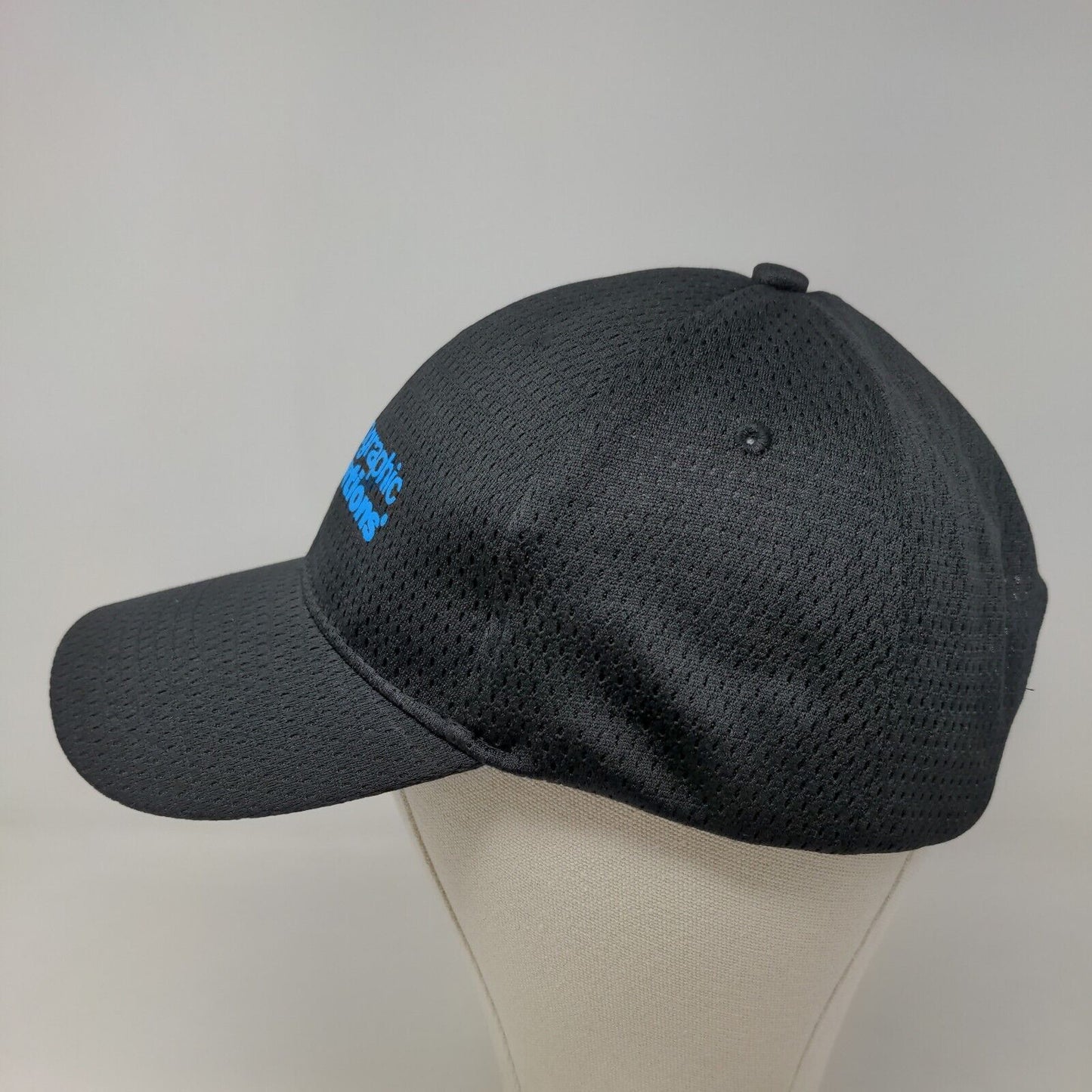 Vitronic Men's Mesh Strapback Hat Black OSFA Graphic Geographic Solutions Cap