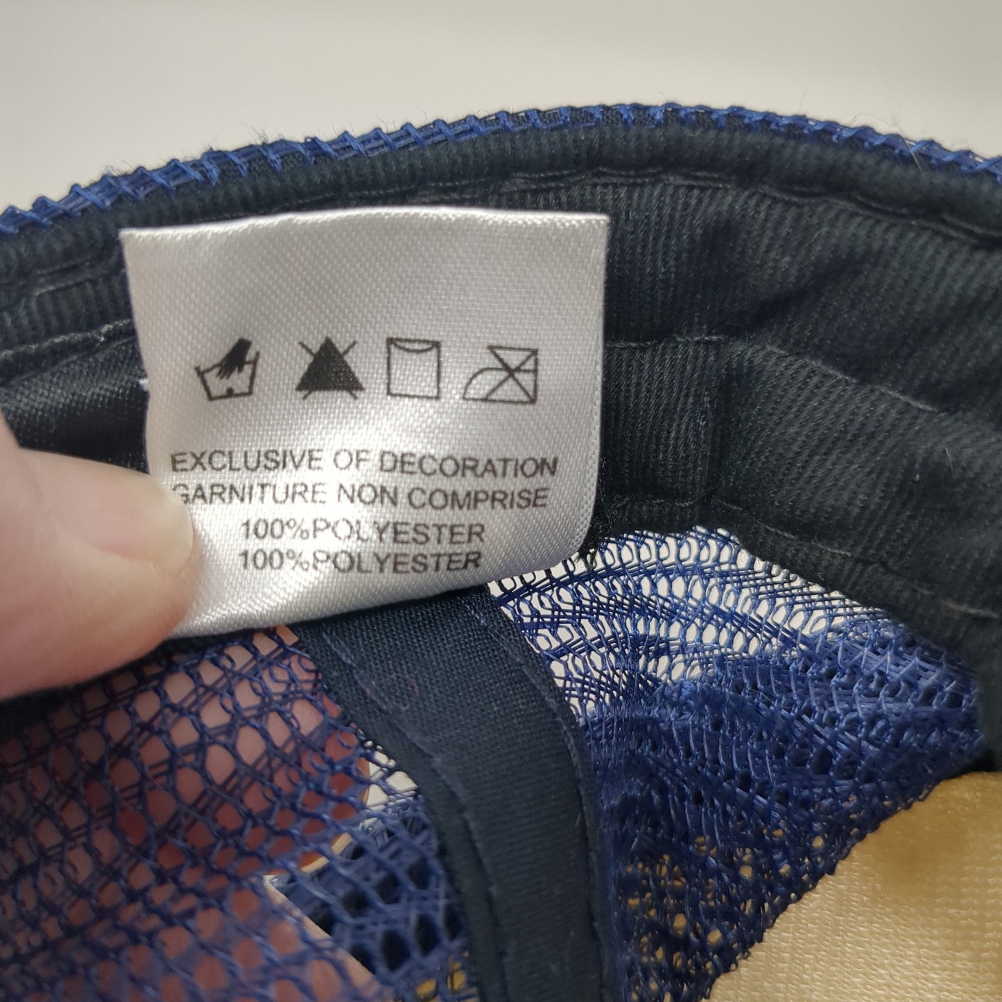 Make Some Noise Tiesto Snapback Trucker Hat Blue One Size Mesh Back