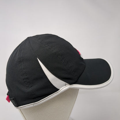 Adidas Adizero Strapback Hat Black One Size Adjustable Embroidered 6 Panel