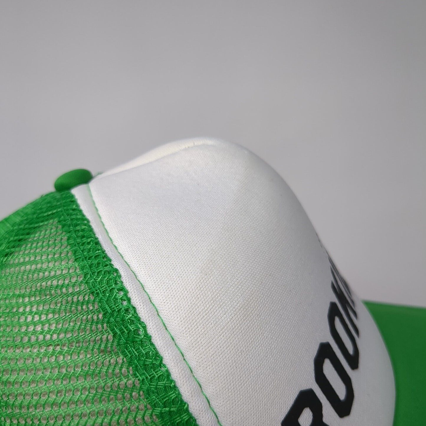 Rookie Snapback Trucker Hat Green One Size Adjustable Mesh Back 6 Panel