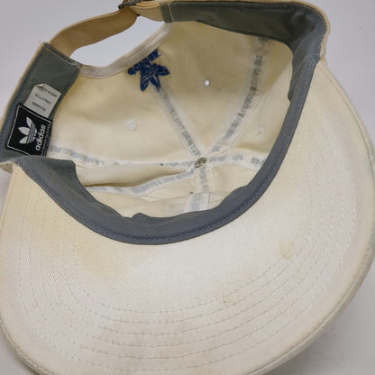 Adidas Baseball Cap Beige One Size Embroidered Trefoil Logo Stars Cotton Hat