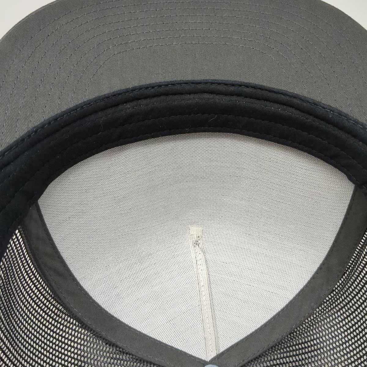 Teton Gravity Research Trucker Hat Gray OSFM Mesh Snapback Flat Brim Mountains