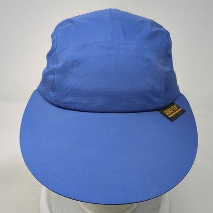 Eddie Bauer 5 Panel Blue Hat Gore-Tex Elastic Back Made in USA Outdoor Vintage