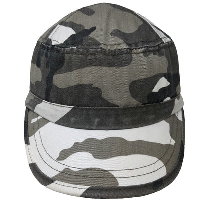 Headwear Guru Gray Army Cap One Size Camo Urban Strapback Flat Top Cadet Hat