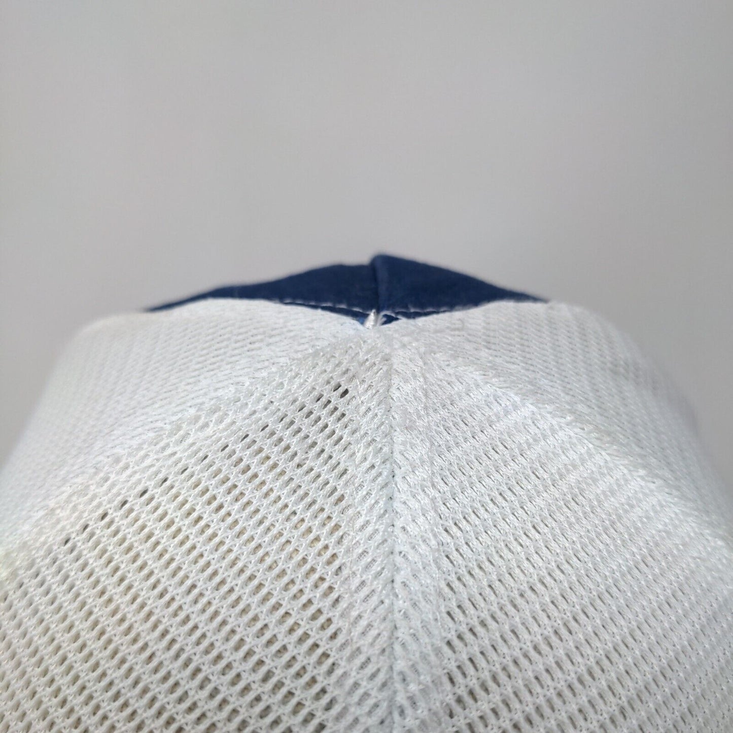 Reel Life Snapback Mesh Back Trucker Hat Blue OSFM Colorblock