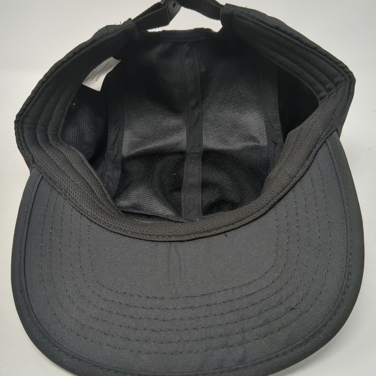 5 Panel Black One Size Hat Be More Earth Slideback Nature's Sunshine Gold Run