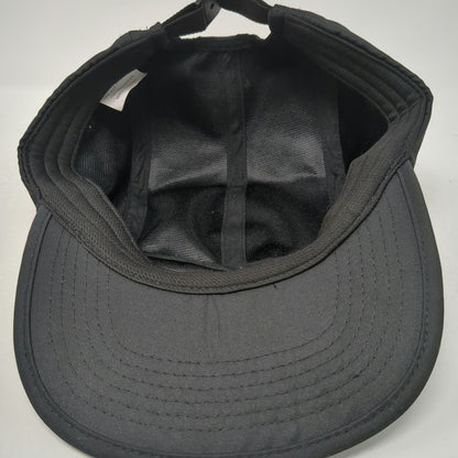 5 Panel Black One Size Hat Be More Earth Slideback Nature's Sunshine Gold Run