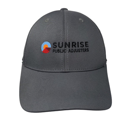 Sunrise Public Adjusters Fitted Hat Gray S/M Embroidered Ogio Endurance