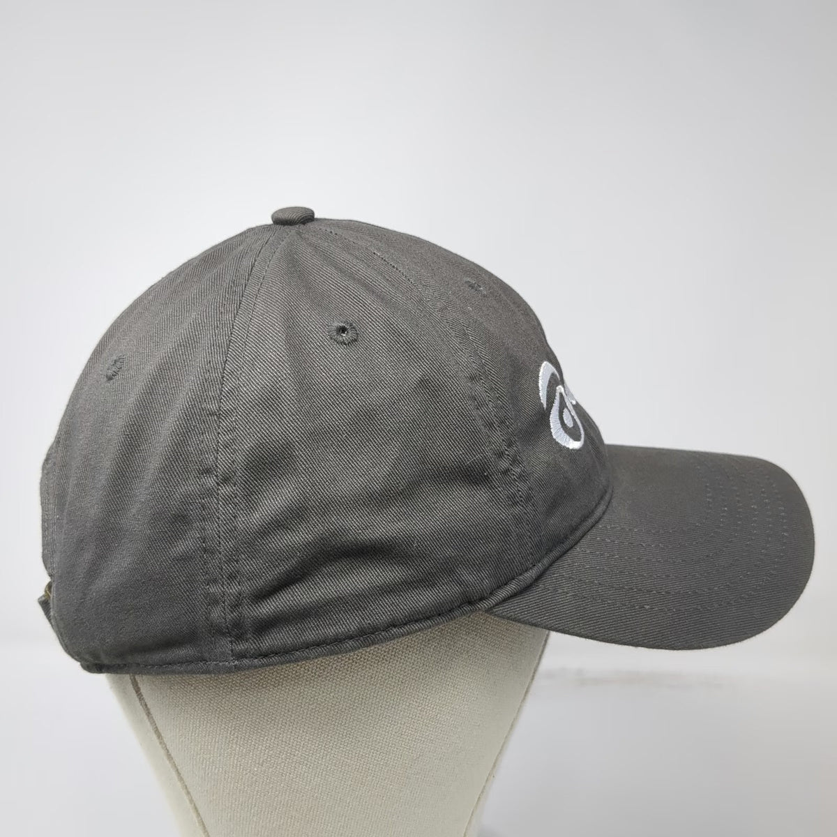 econscious Baseball Cap Gray One Size Eye Bee M Rebus IBM Logo Slideback Hat