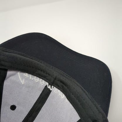 Groomsman Slideback Hat Black One Size Adjustable Embroidered Vented Holes