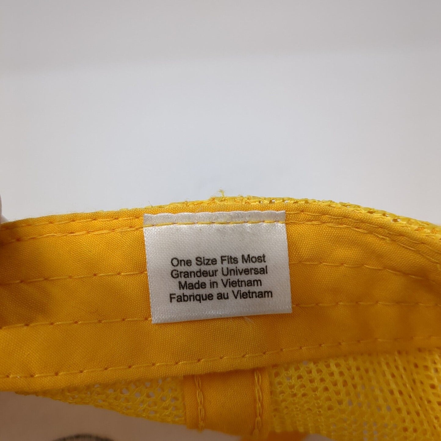 Bass Pro Shops Snapback Trucker Hat Yellow OS Adjustable Mesh Back Gone Fishing