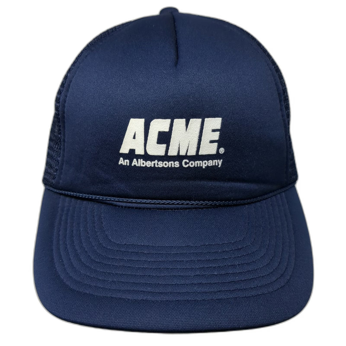 Toppers ACME Albertsons Company Blue Trucker Hat One Size Mesh Snapback Grocery