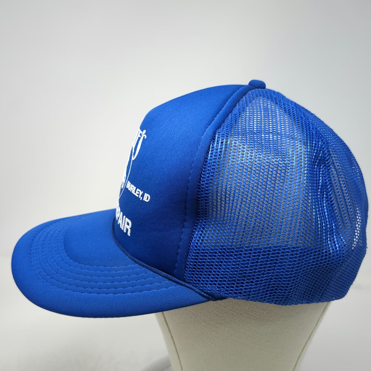 Cletes Auto Repair Burley Idaho Blue Trucker Hat One Size Mesh Snapback Foam